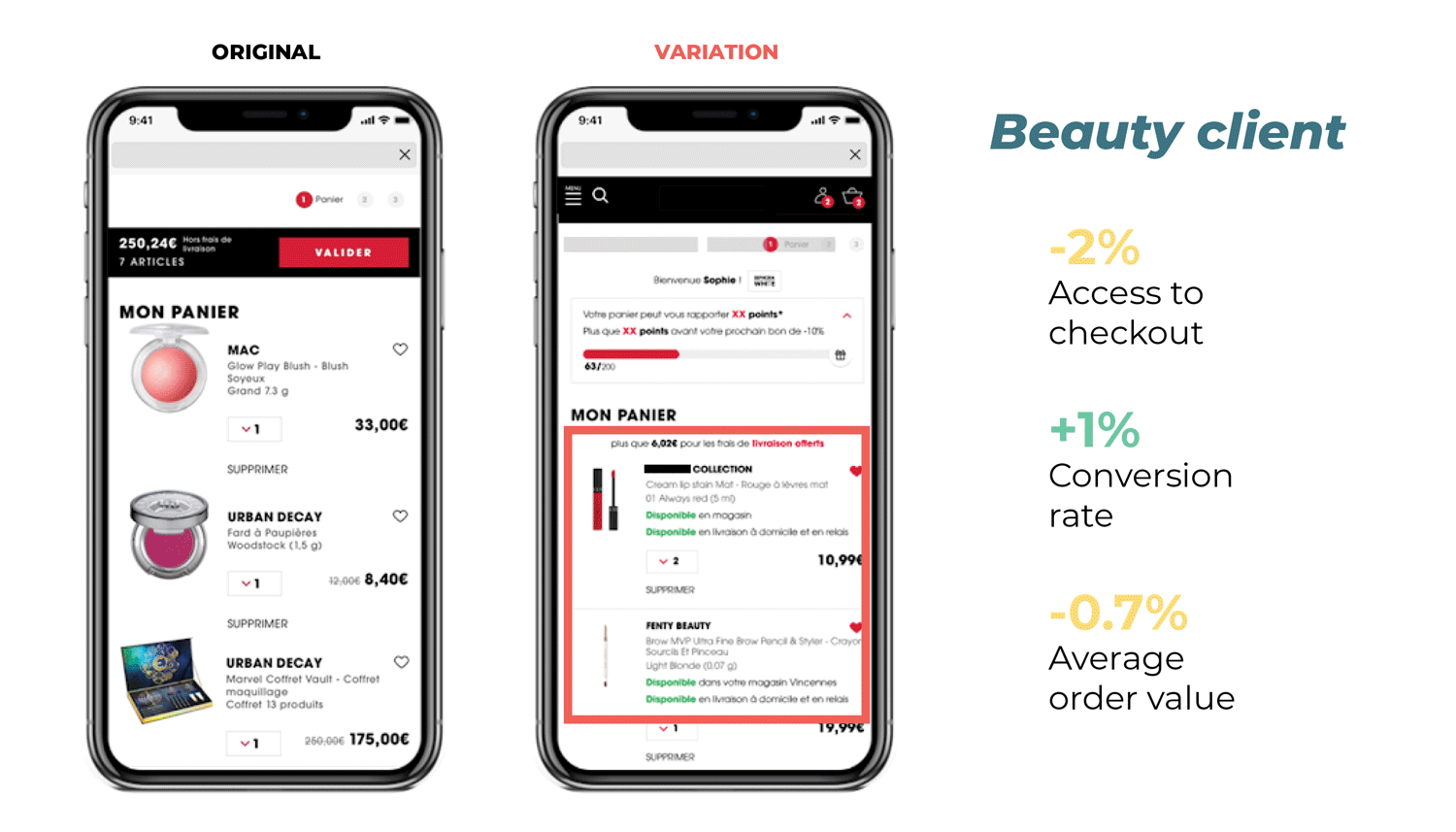 Beauty client availability use case