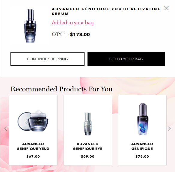 Powerful product recommendation for personalization - Lancome