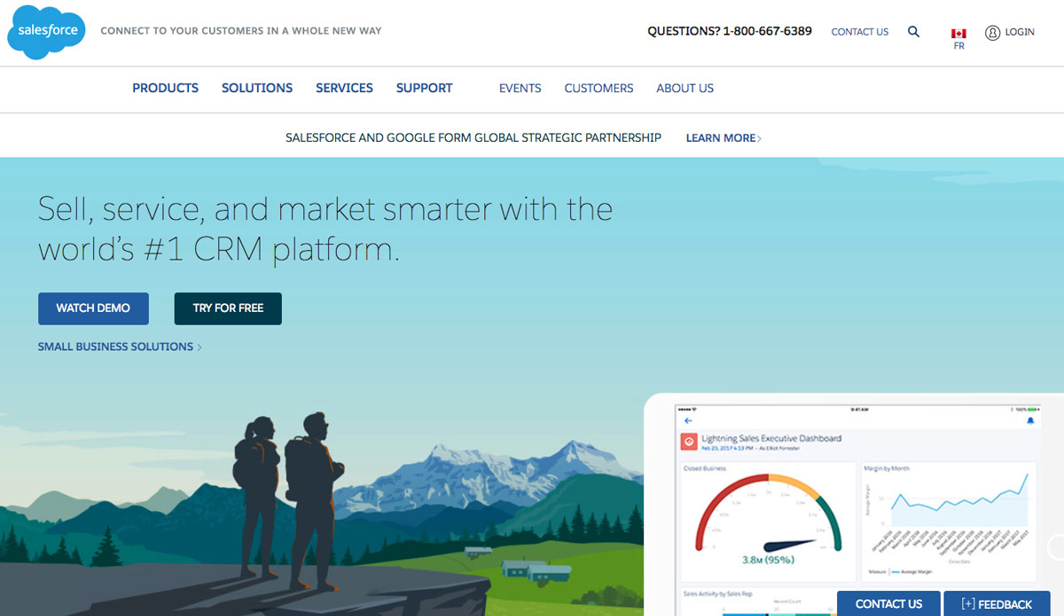 Design Landing Page Salesforce