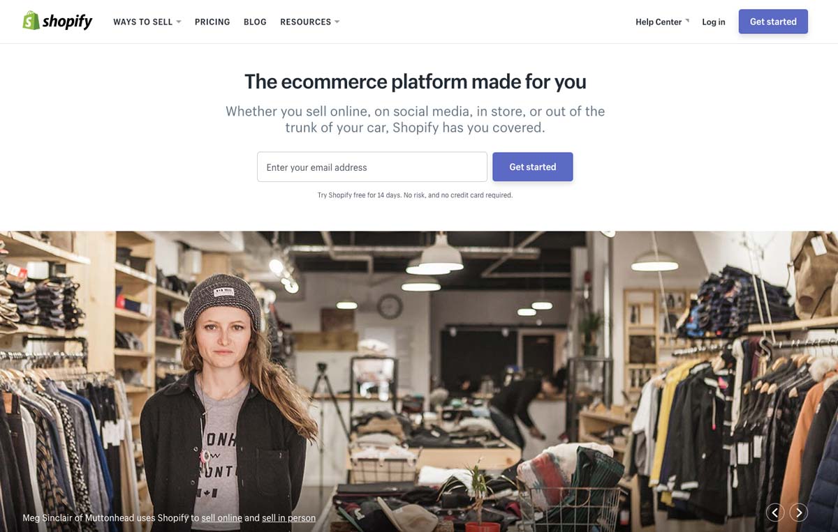 Design Landing Page Shopify Hero Image